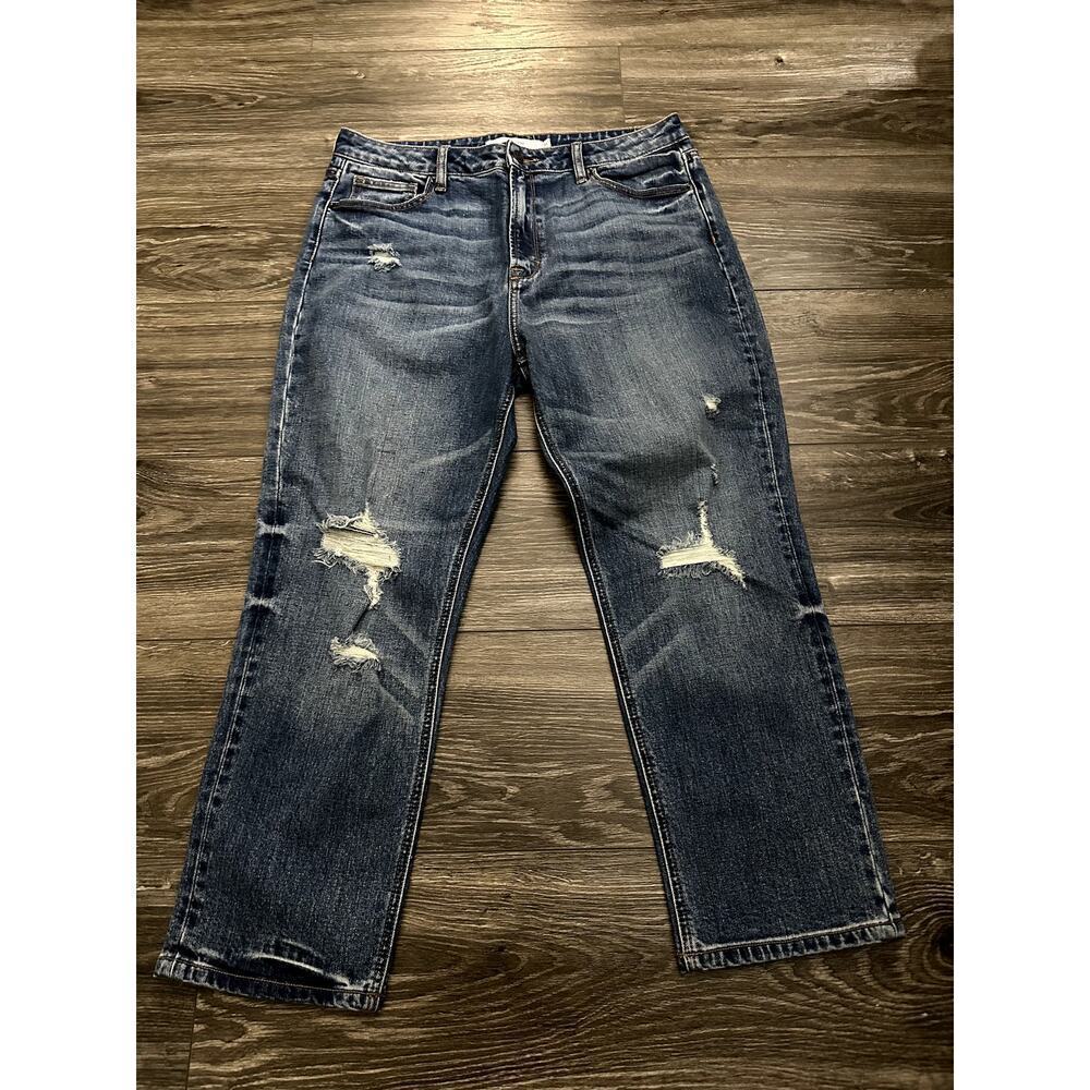 Hidden Jeans Straight Distressed Blue size 31